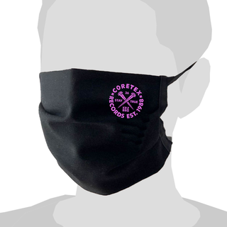 Coretex - Nails Pink Covid-19 Maske Black