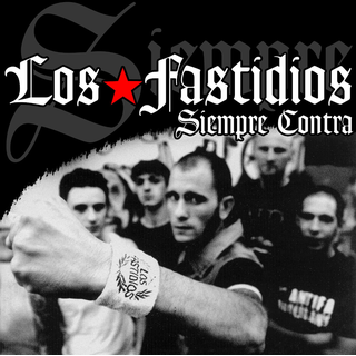Los Fastidios - Siempre Contra black red LP