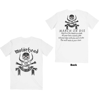 Motrhead - March Or Die T-Shirt white L