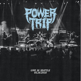 Power Trip - Live In Seattle orange and black splatter LP