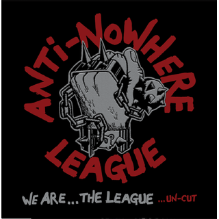 Anti-Nowhere League - We Are...The League...Un-Cut silver red splatter LP (Damaged)