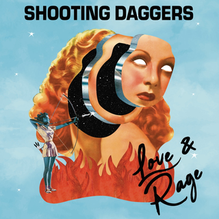 Shooting Daggers - Love & Rage ultra clear sky blue galaxy swirl LP