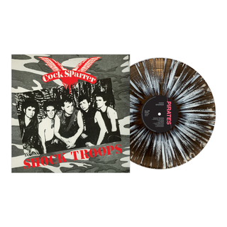 Cock Sparrer - Shock Troops (Reissue) black ice with splatter LP