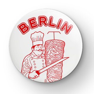 Berlin - City Of Unknown Pleasures Button Set white/red