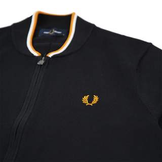Fred Perry - Knitted Zip Through Bomber K9561 black 102