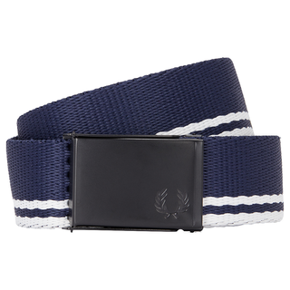 Fred Perry - Tipped Webbing Belt BT9460 carbonblue/white 522