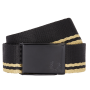 Fred Perry - Tipped Webbing Belt BT9460 black/champagne 157