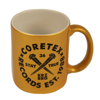 Coretex - Nails Logo ceramic mug gold
