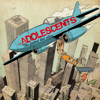 Adolescents - The Fastest Kid Alive (10th Anniversary) ltd. half half colored LP+DLC