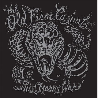 Old Firm Casuals - this means war (re-issue) snake grey black splatter LP