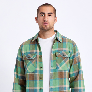Brixton - Bowery L/S Flannel Longsleeve Shirt toffee