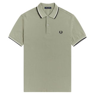 Fred Perry - Twin Tipped Polo Shirt M3600 seagras/ecru/navy M37 S