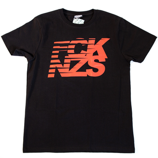 FCK NZS - Stripes T-Shirt black red