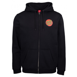 Santa Cruz - Classic Dot Zip Hood black