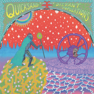 Quicksand - Distant Populations red and yellow splatter LP