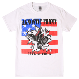 Agnostic Front - Live At CBGB T-Shirt white