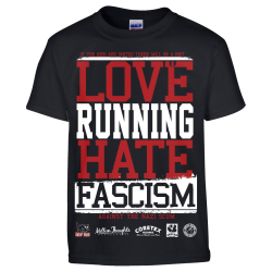 Love Running Hate Fascism - Logo T-Shirt black