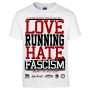 Love Running Hate Fascism - Logo T-Shirt white