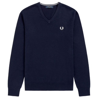 Fred Perry - Classic V Neck Jumper K9600 navy 608