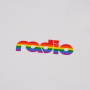 Radio Skateboards - Rainbow T-Shirt white