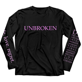 Unbroken - Remorse Long Sleeve black pink