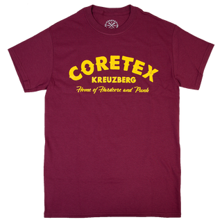 Coretex - Nails T-Shirt burgundy/yellow