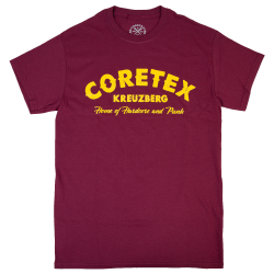 Coretex - Nails T-Shirt burgundy/yellow