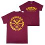 Coretex - Nails T-Shirt burgundy/yellow