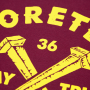 Coretex - Nails T-Shirt burgundy/yellow