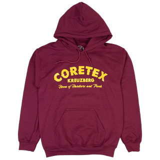 Coretex - Nails Hoodie burgundy/yellow