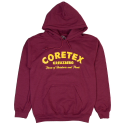 Coretex - Nails Hoodie burgundy/yellow