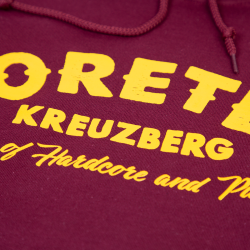 Coretex - Nails Hoodie burgundy/yellow