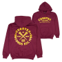 Coretex - Nails Hoodie burgundy/yellow