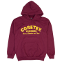 Coretex - Nails Hoodie burgundy/yellow