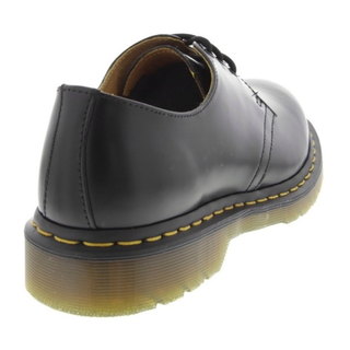 Dr. Martens - 1461 black smooth DMC SM-B 3-eye shoe (yellow stitches)