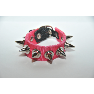 Killernietenarmband - 1-reihig pink