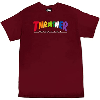 Thrasher - Rainbow Mag T-Shirt maroon
