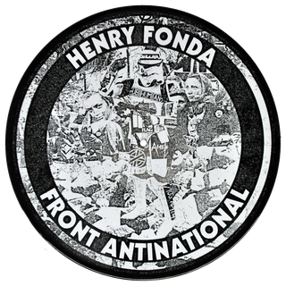 Henry Fonda - Front Antinational 1-side-printed black LP