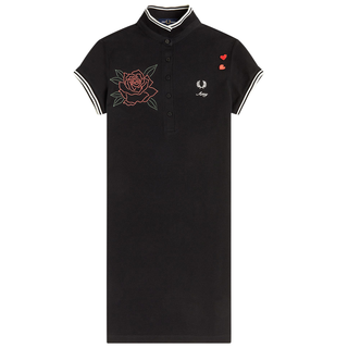 Fred Perry - Amy Embroidered Pique Dress SD2011 black 102