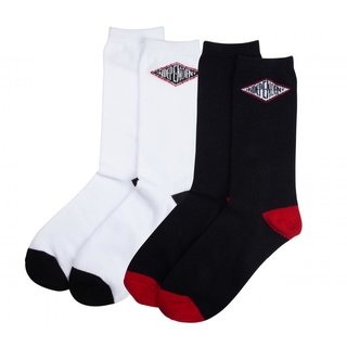 Independent - Summit Two Pair Pack Socks black white