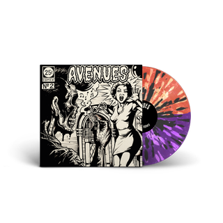 Avenues - Were All Doomed purple red black splatter LP