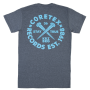 Coretex - Nails T-Shirt dark heather/light blue