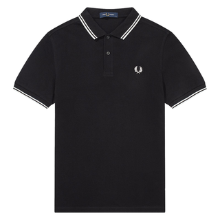 Fred Perry - Twin Tipped Polo Shirt M3600 black/white/white 350 S