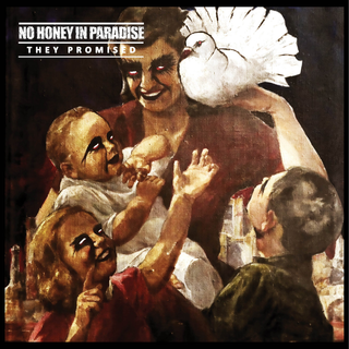 No Honey In Paradise - They Promised ltd. red black splatter LP