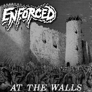 Enforced - At The Walls clear bone splatter LP