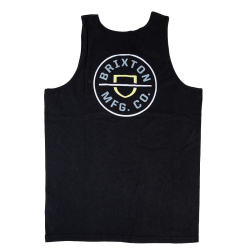 Brixton - Crest Tank Black Sun Wash