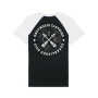 One Two Six Clothing - Worldwide Raglan Shirt black/white