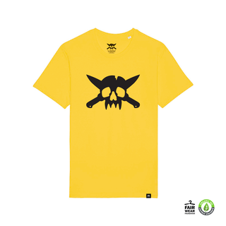 One Two Six Clothing - Skull Logo T-Shirt fizzy yellow XXXL