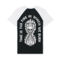 One Two Six Clothing - Time Is The Fire In Which We Burn Raglan Shirt black/white L