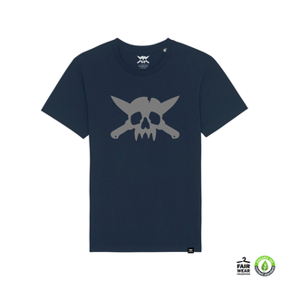 One Two Six Clothing - Skull Logo T-Shirt french navy